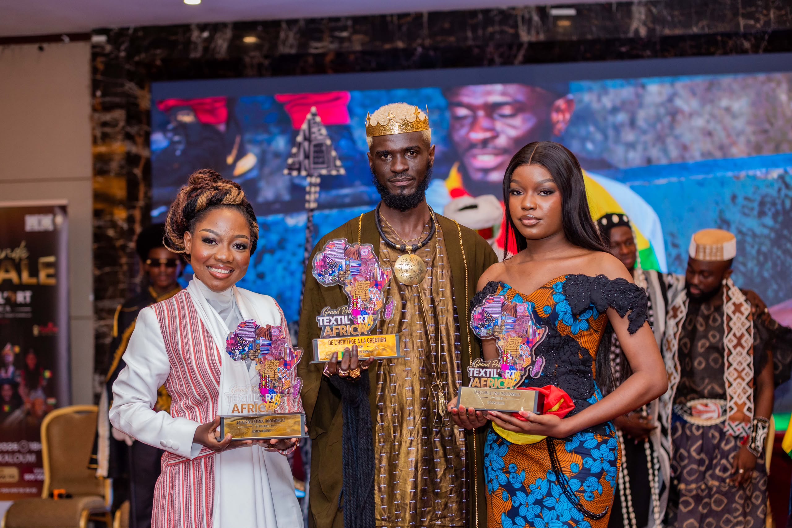 Fond textile africain